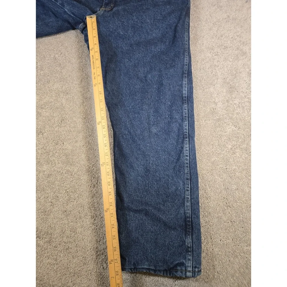 Cabela's Roughneck Jeans Mens 38x30 Red Fleece Lined Straight Denim‎